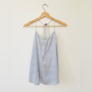 BABY BLUE SILK CAMISOLE